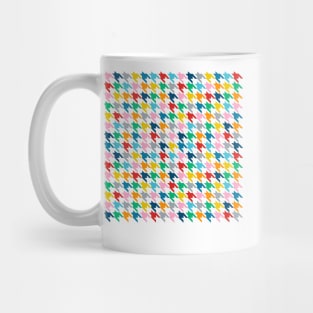 Houndstooth Rainbow Mug